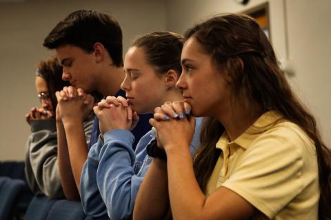 praying