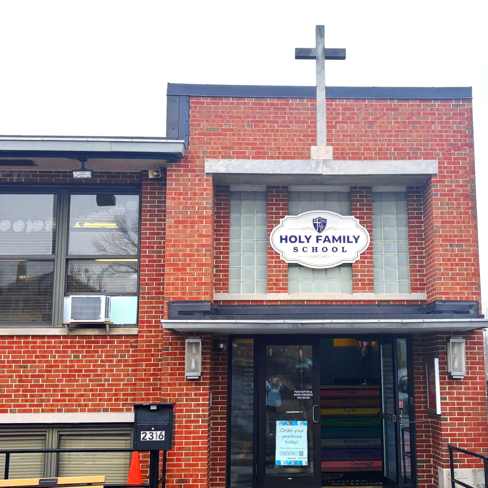 Exterior of the school