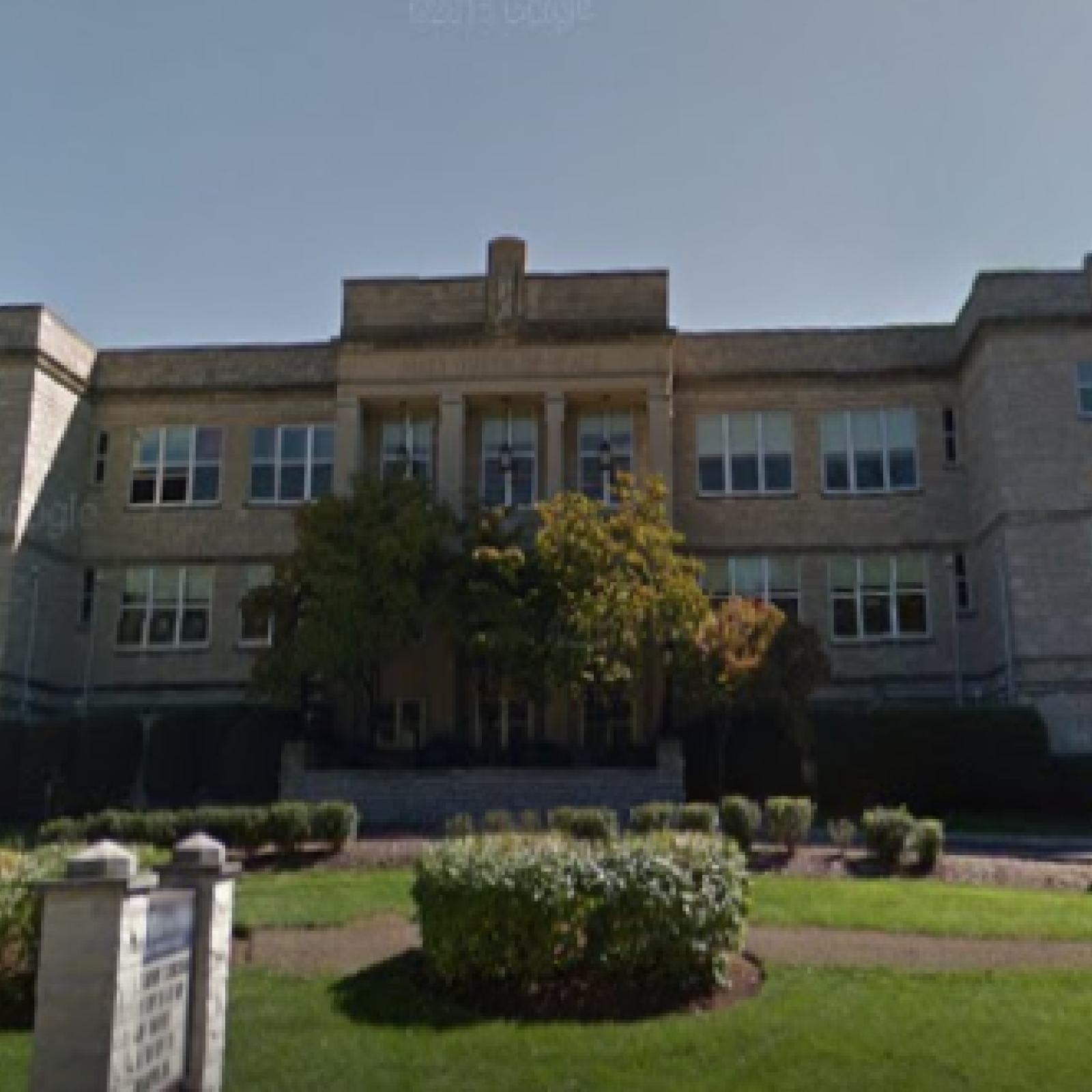 Exterior of the school