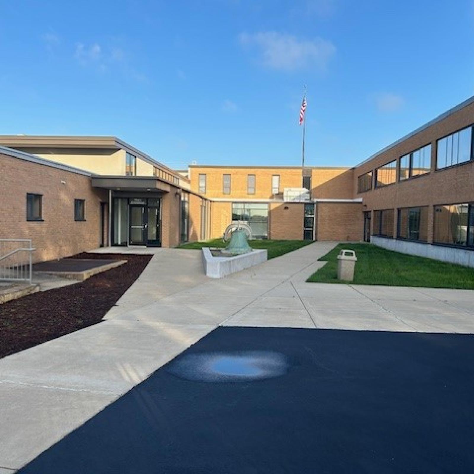 Exterior of the school