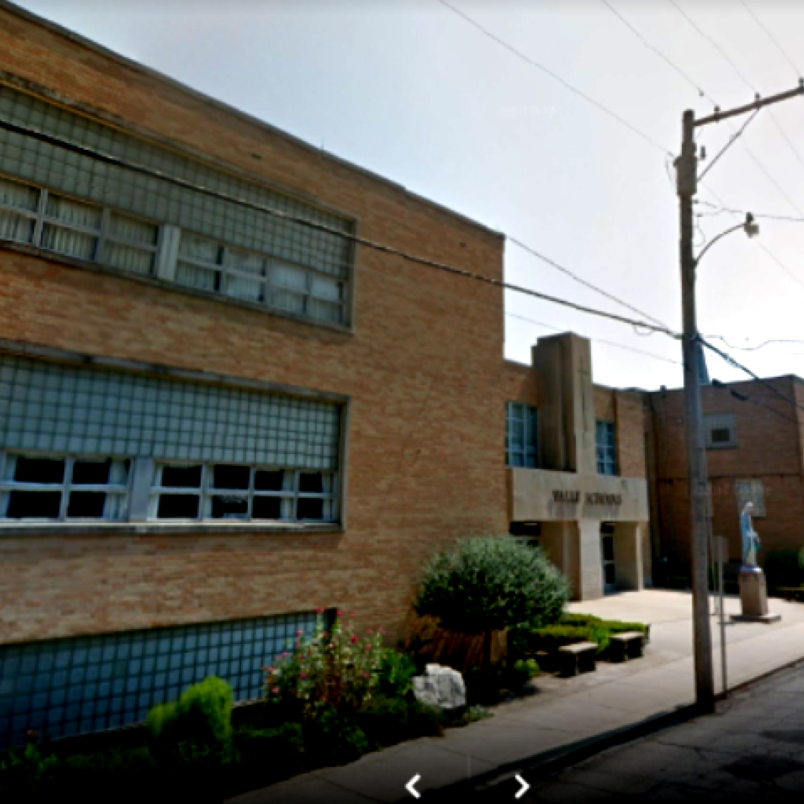 Exterior of the school